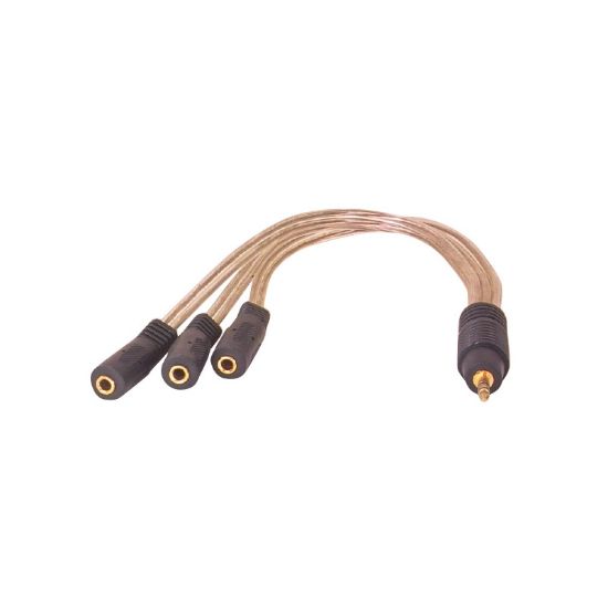 OEM SL-DC53 DC3,5M TO DC3,5 F 3LÜ SES ÇOKLAYICI resmi