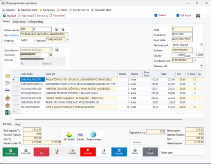 KONKOR TİCARİ PROGRAM E-FATURA MODÜLÜ resmi