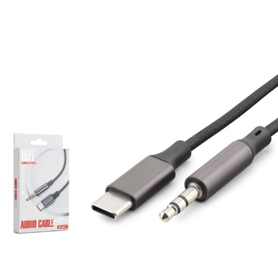 HADRON GJ021 Type-C 3.5 mm Ses Kablosu 1 m Siyah resmi