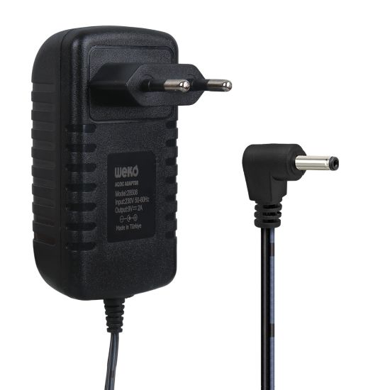 OEM 9 VOLT-2 AMPER 4.0*3.5 UÇLU PRİZ TİPİ ADAPTÖ resmi