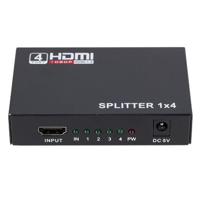 PM 4 PORT HDMI SPLİTTER DAĞITICI 1.4V 1080P 4KX2K resmi