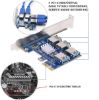 OEM Pci-E Express 1X 1 To 4 USB 3.0 Ekran Kartı resmi