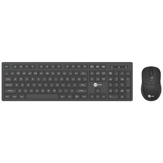 LENOVO LECOO KW201 KABLOSUZ SİYAH Q KLAVYE & MOUSE resmi