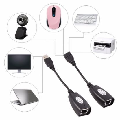 OEM HDX-5008 RJ45 TO USB E/D EXTENSİON 45MT ADP resmi