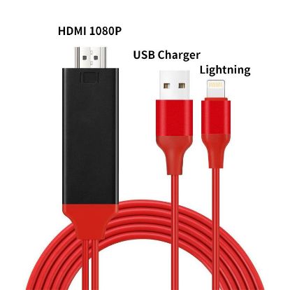 OEM Lightning Hdmi Çevirici Dönüştürücü Tv Kablosu resmi