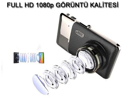 GECE GÖRÜŞLÜ FULL HD ARAÇ İÇİ KAMERA 4 İNÇ 1080P resmi
