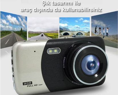 GECE GÖRÜŞLÜ FULL HD ARAÇ İÇİ KAMERA 4 İNÇ 1080P resmi