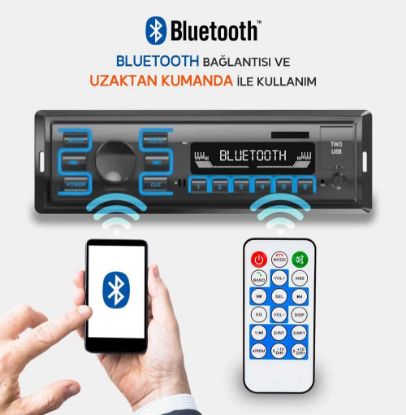 MAGICVOICE ÇİFT USB/SD/FM/AUX/BLUETOOTH UK'LI MEKA resmi