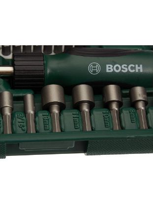 Bosch 46 PARÇA CIRCIRLI TORNAVİDA BITS UÇ LOKMA Vİ resmi