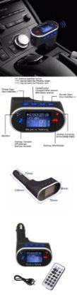 630C Wireless Bluetooth Araç Kiti FM Transmitter resmi