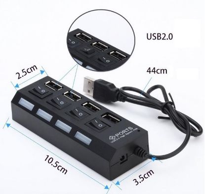 Alfais 4 Port Usb 2.0 Hub Çoğaltıcı Çoklayıcı Anah resmi