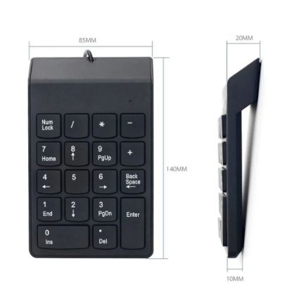 USB NUMPAD KEYPAD NUMERİK KLAVYE USB TUŞ resmi