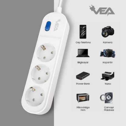 VEA VE-VEGA103 A CLASS 3'LÜ ANAHTARLI 1.5 M AKIM K resmi