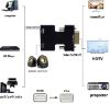 OEM Ses Destekli HDMI TO VGA  Monitör Çevirici resmi