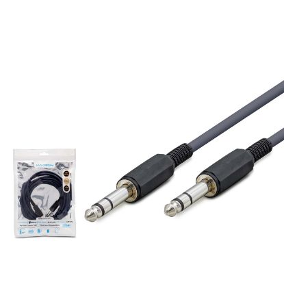 HADRON 6.35 mm Stereo Jack Kablosu 1.5 m Siyah resmi