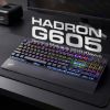 HADRON Mekanik Gaming Klavye Blue Switch Bilek Des resmi